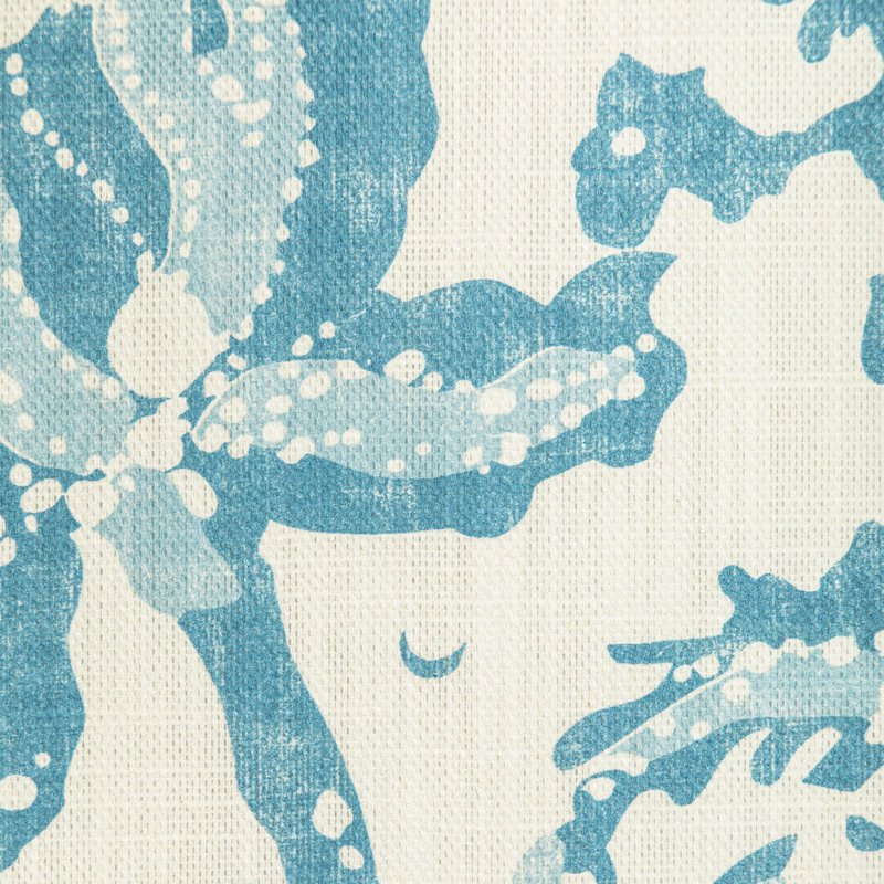 Manoir Weymouth Cotton Blend Performance Fabric, Aqua