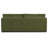 Lea 90.5" Sofa in Distressed Green Velvet