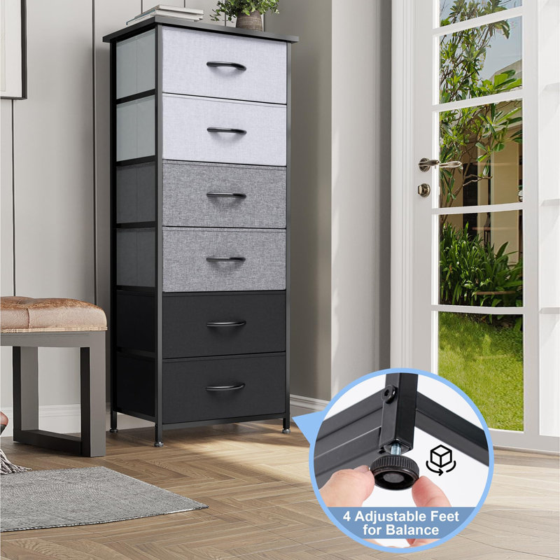 Tour de rangement verticale pour meuble-lavabo, Noir / gris