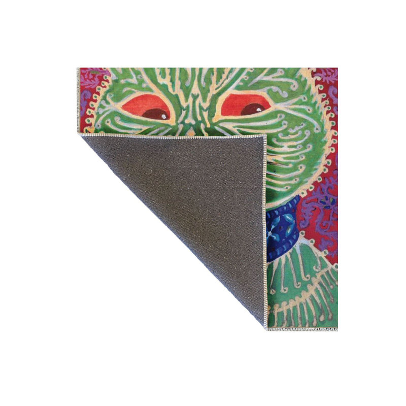Tapis décoratif moderne à motif de chat lavable, Sous-tapis rectangulaire 5 pi 1 po x 7 pi 7 po inc