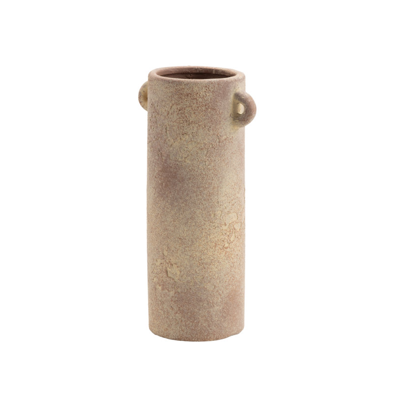 Vase décoratif en céramique avec poignées Cole and Grey, Beige