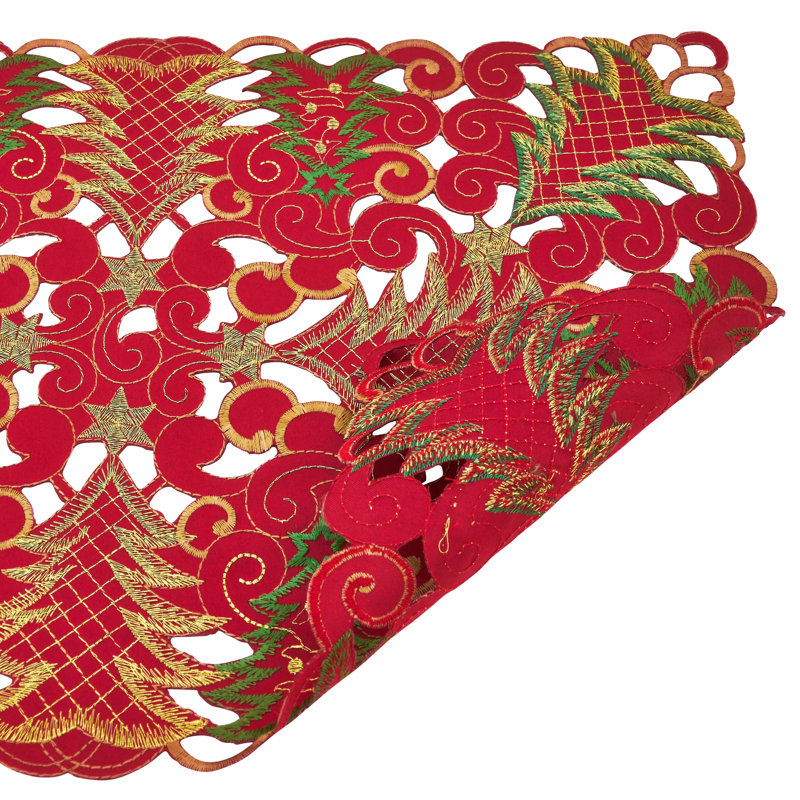Récapitulatif 20" christmas tree nappe Rameriz, Rouge