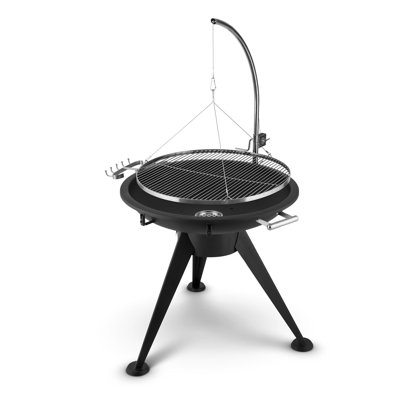 Blumfeldt 126 cm W Grill / Smoker Combo Charcoal Grill Gas & Charcoal Combo Grill