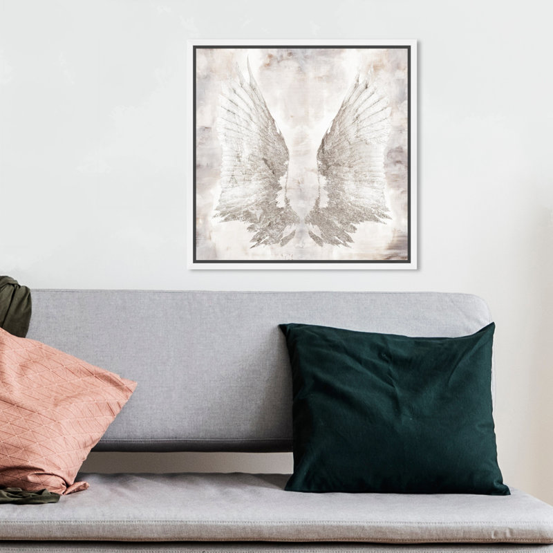 «My Wings Chie» par Oliver Gal - reproduction d'art sur toile, H 20 po x l 20 po, Blanc
