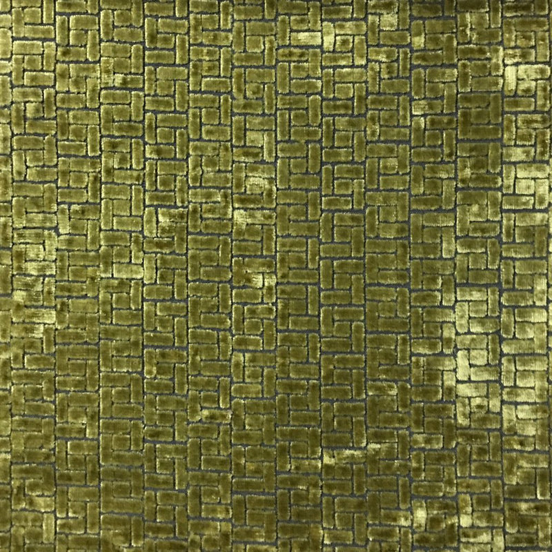 Westfield Burnout Velvet Drapery Fabric, Palm