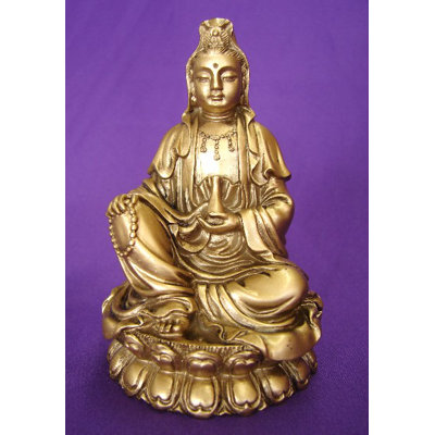 Figurine Kwan Yin assis, Kuan Yin