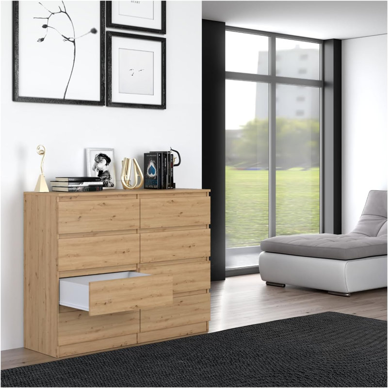 120 cm W Chest of 8 Drawers, ARTISAN