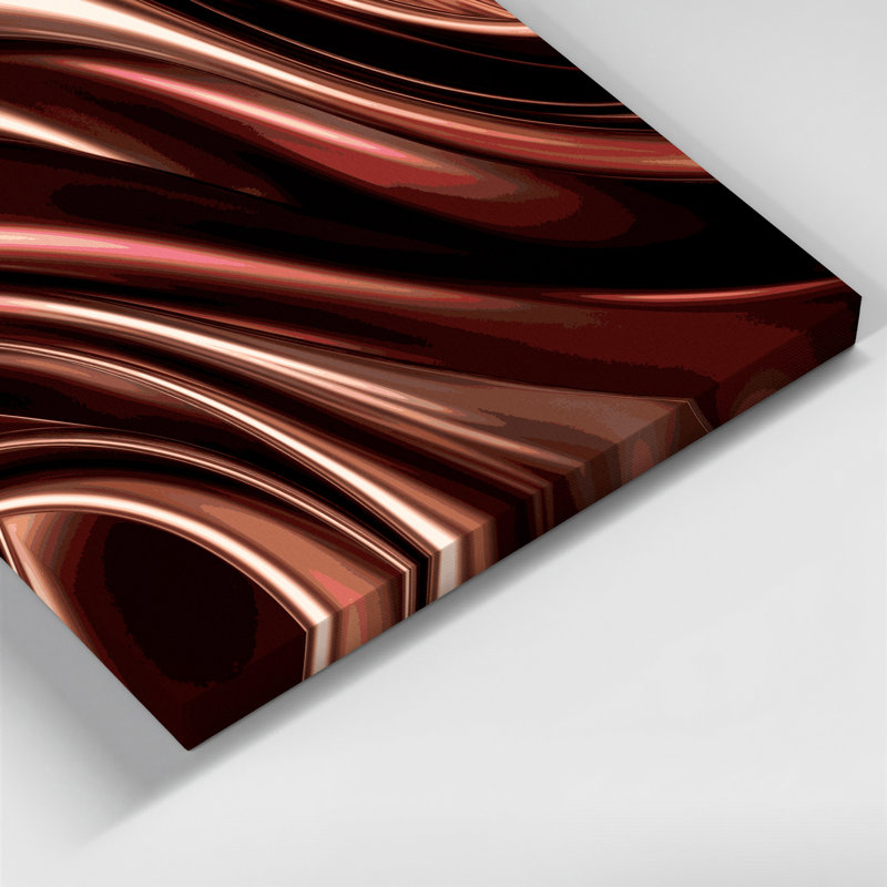 Gradient Abstract 66 Brown Canvas Wall Art, 20" H x 24" W