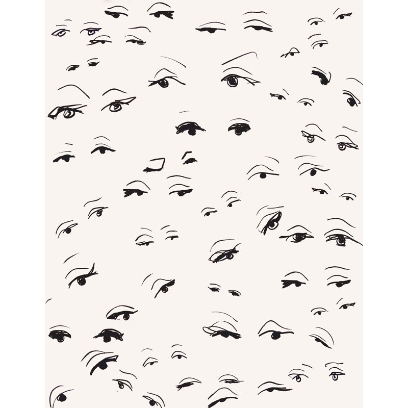 Eyes Print, 40" H x 31" W x 2" D