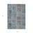 3' X 5' Teal Blue Aqua And Beige Patchwork Washable Indoor Outdoor Area Rug
