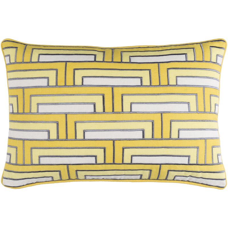 Housse de coussin Mod, Safran / Blanc
