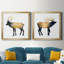 Elk Aglow I - ensemble de 2 peintures encadrées-1301859349-1301859342-1298307492