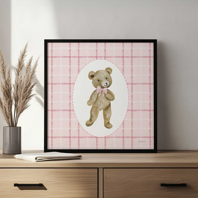Reproduction d'art «Teddy I» par Yvette St. Amant, 12 W x 12 H, White, Framed Print