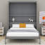 Lit escamotable mural avec tablettes Murphy-828281727-828281713
