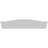 50"W x 10-1/2"H x 2-3/4"P Eyebrow Architectural Grade PVC Pediment-45256128