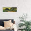 Landscape At Twilight by Vincent Van Gogh - Wrapped Canvas Panoramic Painting-752074568