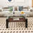 Rectangle Coffee Table with Tempered Glass Top