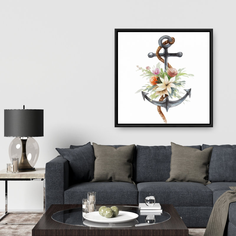 " Anchor With Flowers "