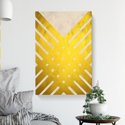 Golden Lattice - Wrapped Canvas Print