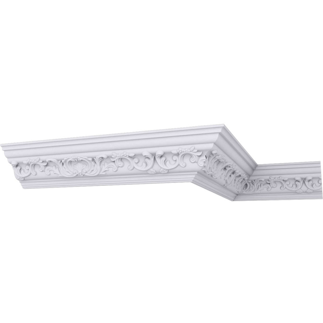 4 1/2"H x 4 5/8"P x 6 3/8"F x 94 1/2"L Emery Crown Moulding Ekena Millwork
