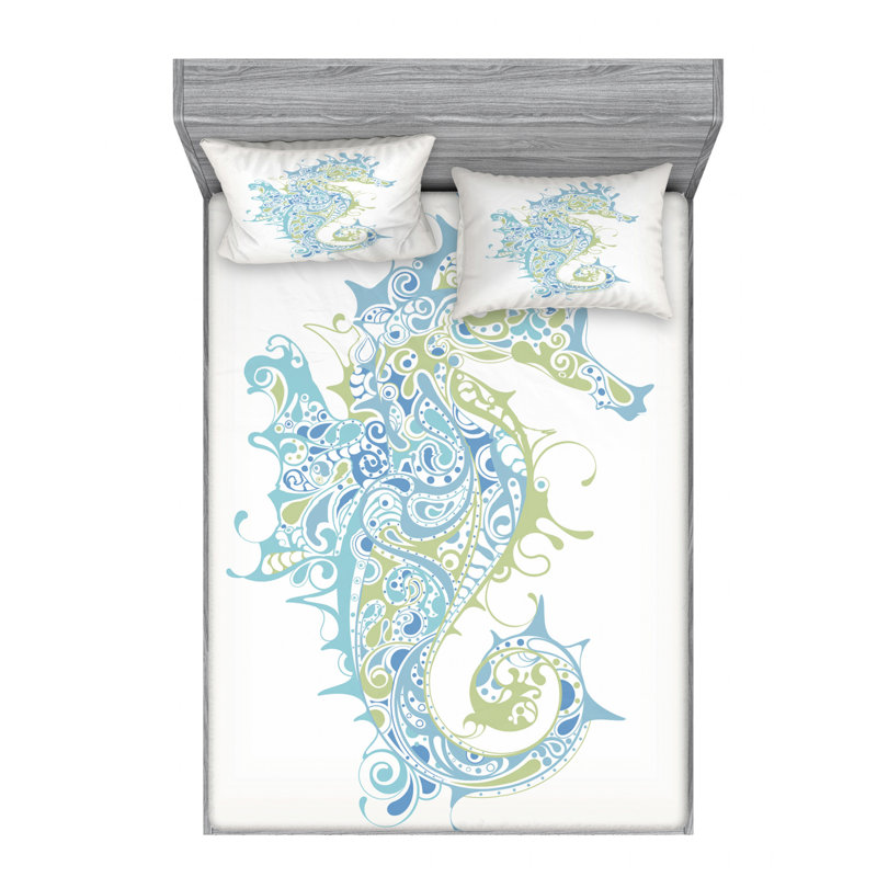 Microfiber Sheet Set, Queen Sheet Set with Fitted Sheet