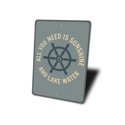 Plaque en aluminium Lake