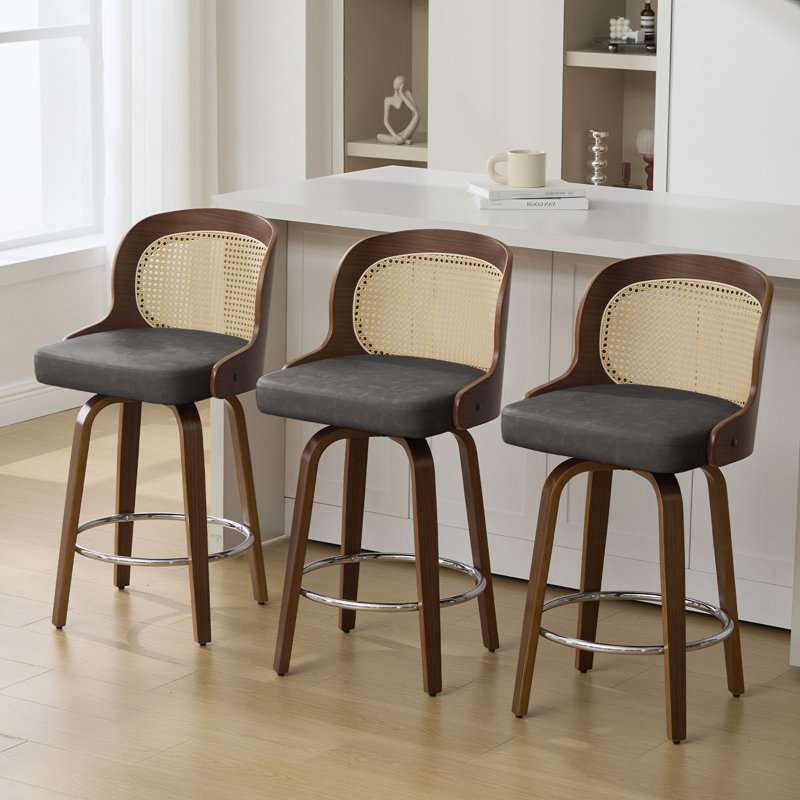 Tabouret de bar et tabouret de bar 26 po, Gris, 3