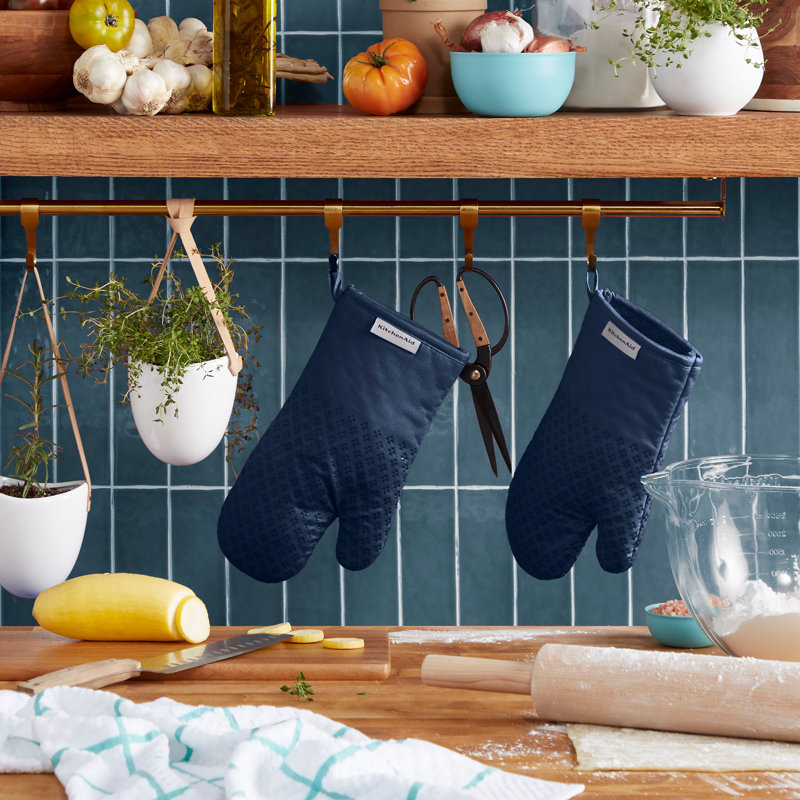 KITCHENAID Asteroid Oven Mitt 2-Pack Set, Ink Blue