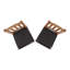 Side chair Set Nutmeg of Solid Wood