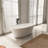 66.9 Inch Freestanding Solid Surface Soaking Bathtub For Bathroom