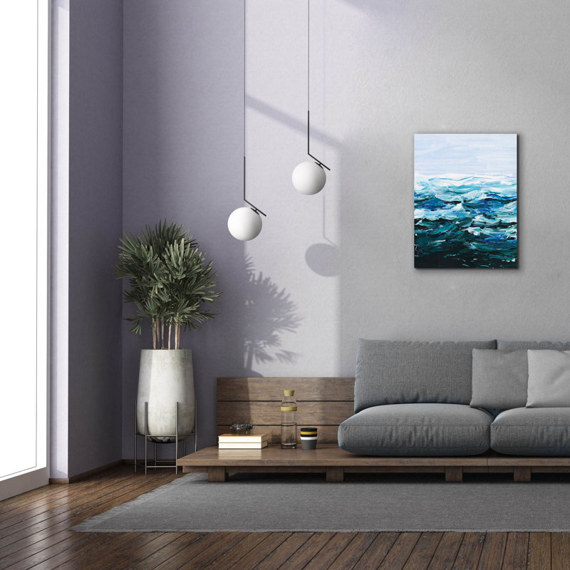  «Beneath The Sea Surface 2» par Ethan Harper, art mural sur toile, H 34 po x l 26 po