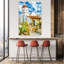 Tranquil Adobe Mission Rustic Tranquil Abstract Cactus Architecture Landscape Wall Art Print 1 Piece Wrapped Canvas Wall Art-184787695