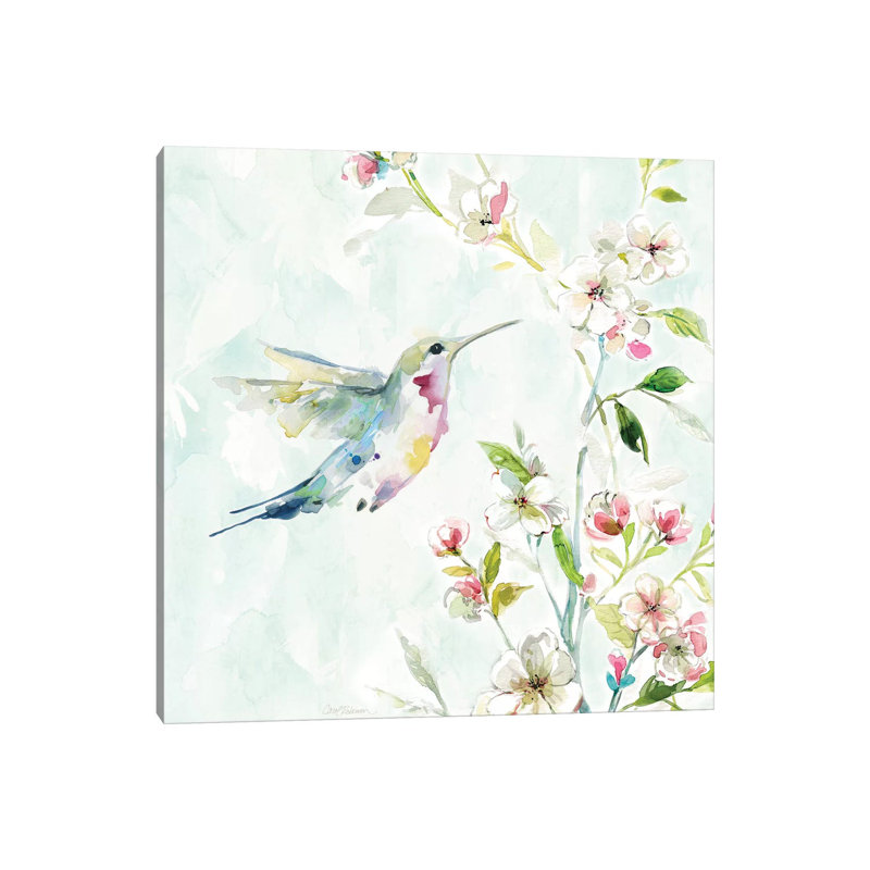 Hummingbird III by Carol Robinson - Painting on Canvas, 93.98 cm H x 93.98 cm W x 1.91 cm D, Wrapped Canvas