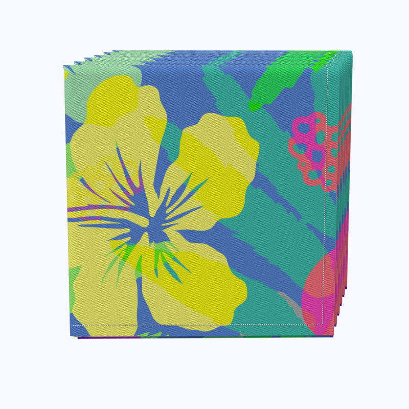 Napkin Set Of 4, 100% Cotton, Floral 202