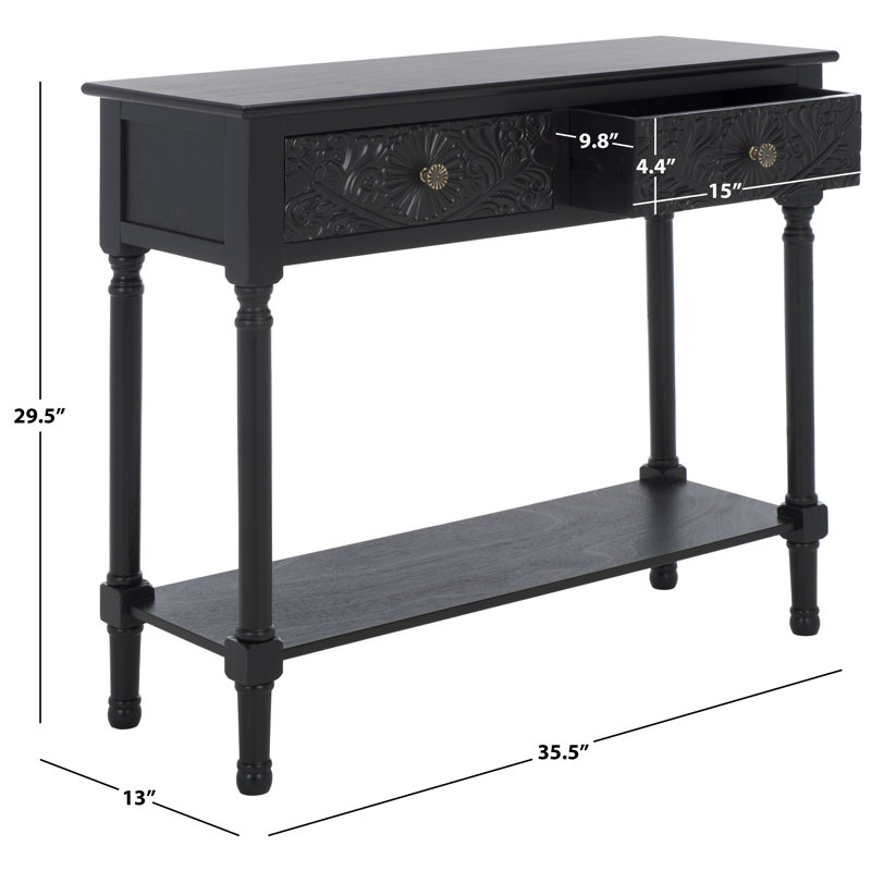 Console de 35,5 po Addyson, Noir