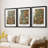 WM MORRIS Series DCCCXCIX  -Custom Framed  Premium Print W Matt - 3 Pieces-687193750-687193752