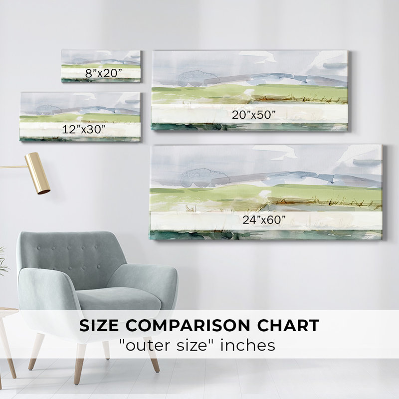 Pastel Inlet I - impression sur toile tendue