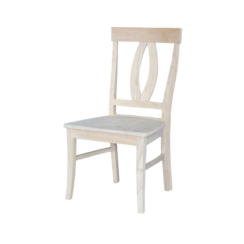 Arite Solid Wood Side Chair, Unfinished