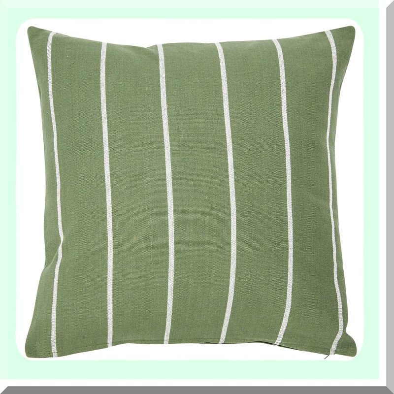 Stripe Cotton Square Pillow Cover - Interwoven Decorative Cushion Case