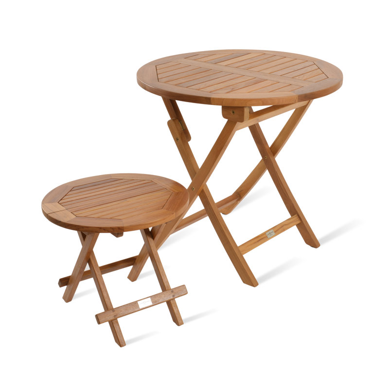 Paramount 20" Teak Folding Round End Table