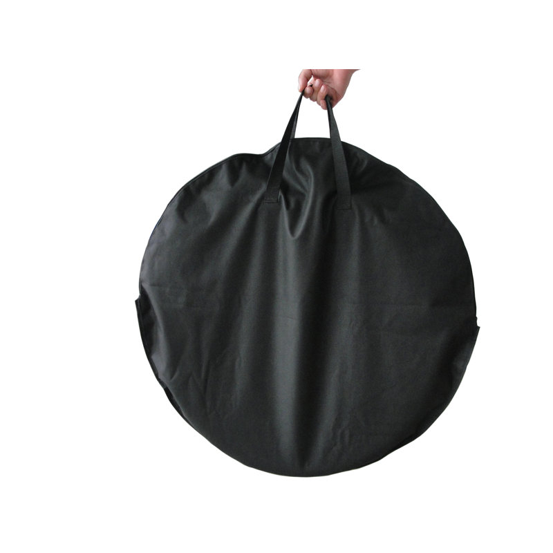 Portable Black Steel Folding Fire Pit with Mesh Screen