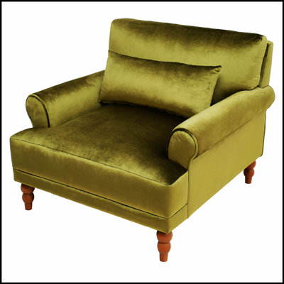 Luxurious Ergonomic Armchair with Vintage Legs for Multiple Rooms, Providing Comfort and Elegance