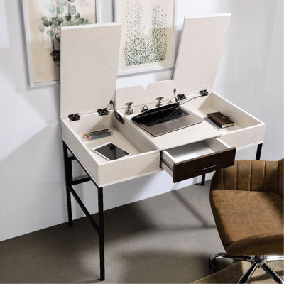 Bureau d'écriture étonnant avec rangement efficace et pratique