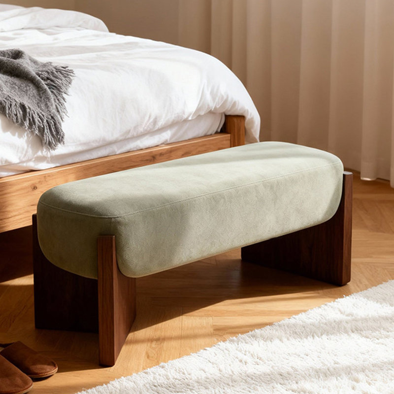 Banc rembourré vert, Vert