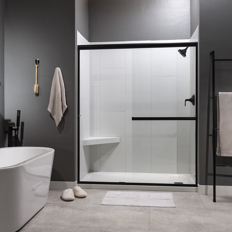 Dusty Pearl Waterproof PVC Corner Shower Bench