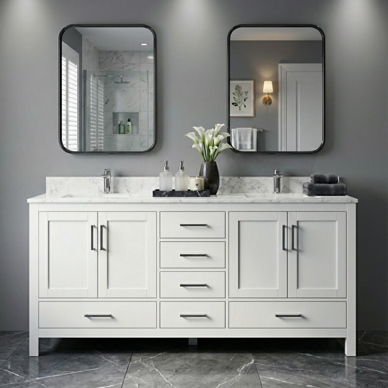 Armoire Cerny, Blanc, 72"