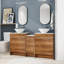 Meuble-lavabo double autoportant 58,8 po Deshia