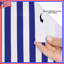 Blue White Stripes Shower Curtains Extra Long-1487948875
