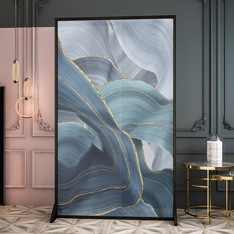 Paravent de luxe en alliage d'aluminium, 78.74" H x 39.37" W x 1.57" D