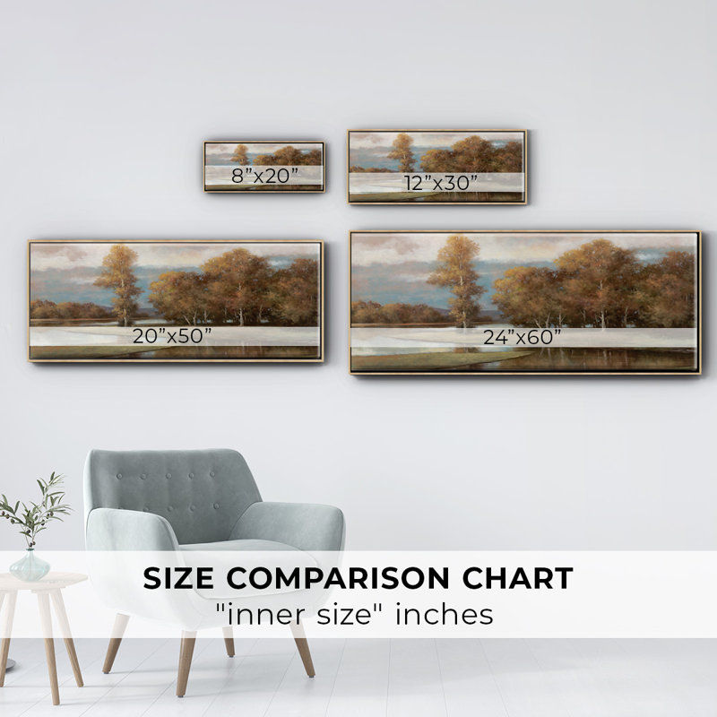 Winding River II- Framed Canvas